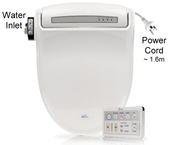 Bidets2go Bio Bidet View of Water Inlet and Power Cord